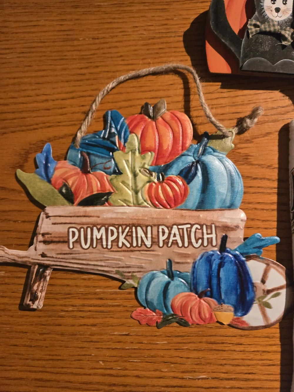 Halloween Pumpkin Patch, Scarecrows, Spider Web Hanging Decorations